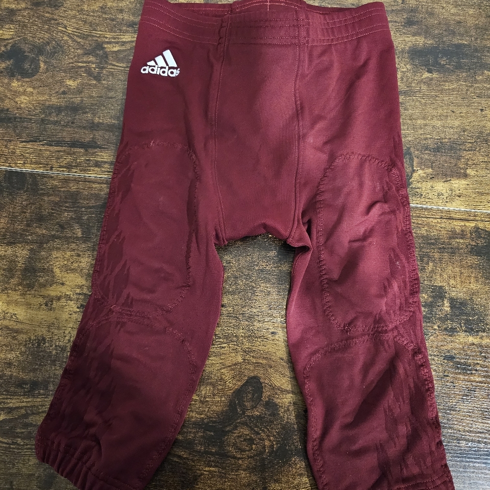 Adidas Youth burgundy football pants